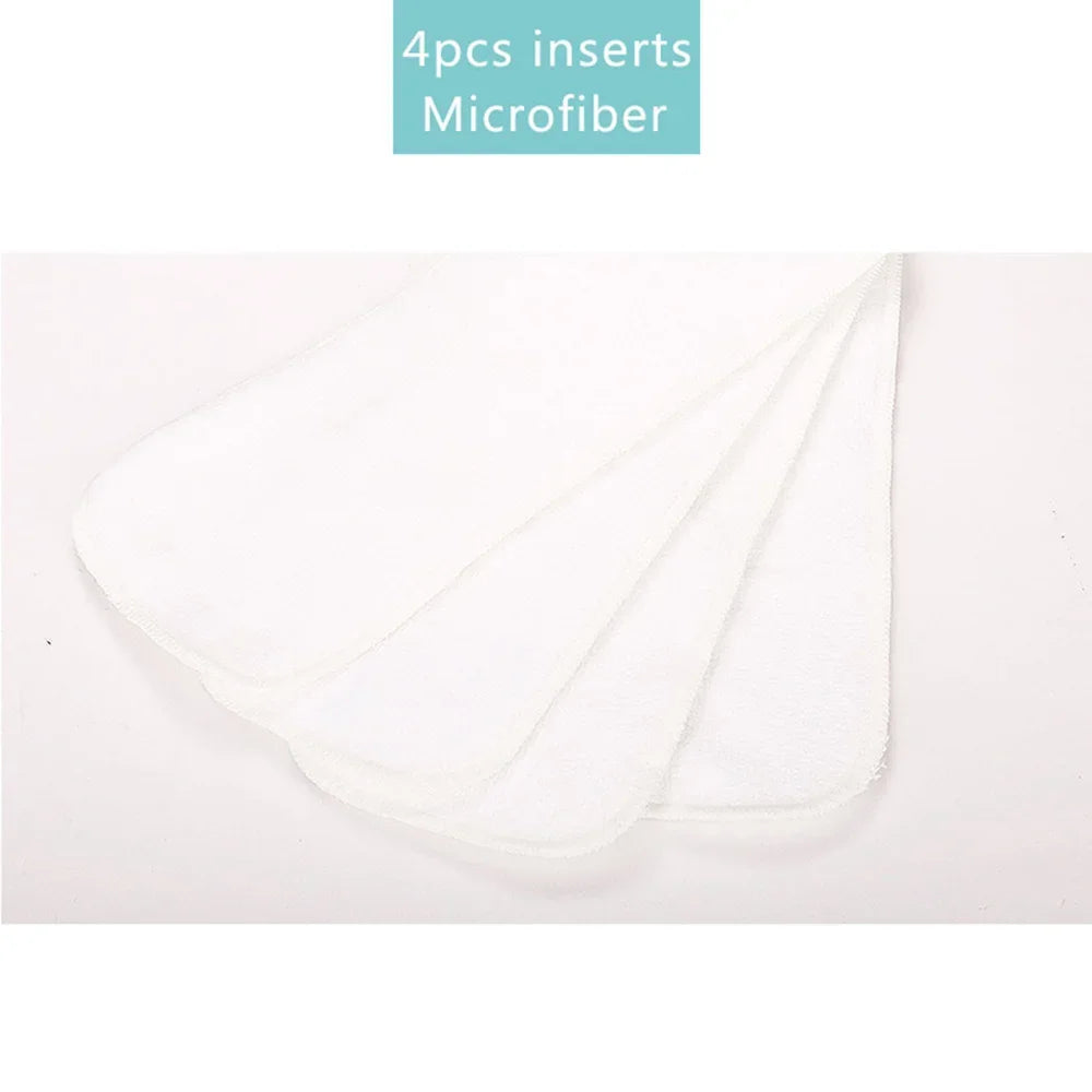 Baby Cloth Diaper Inserts 3 Layers Microfibre Nappy Inserts 35x13.5 cm