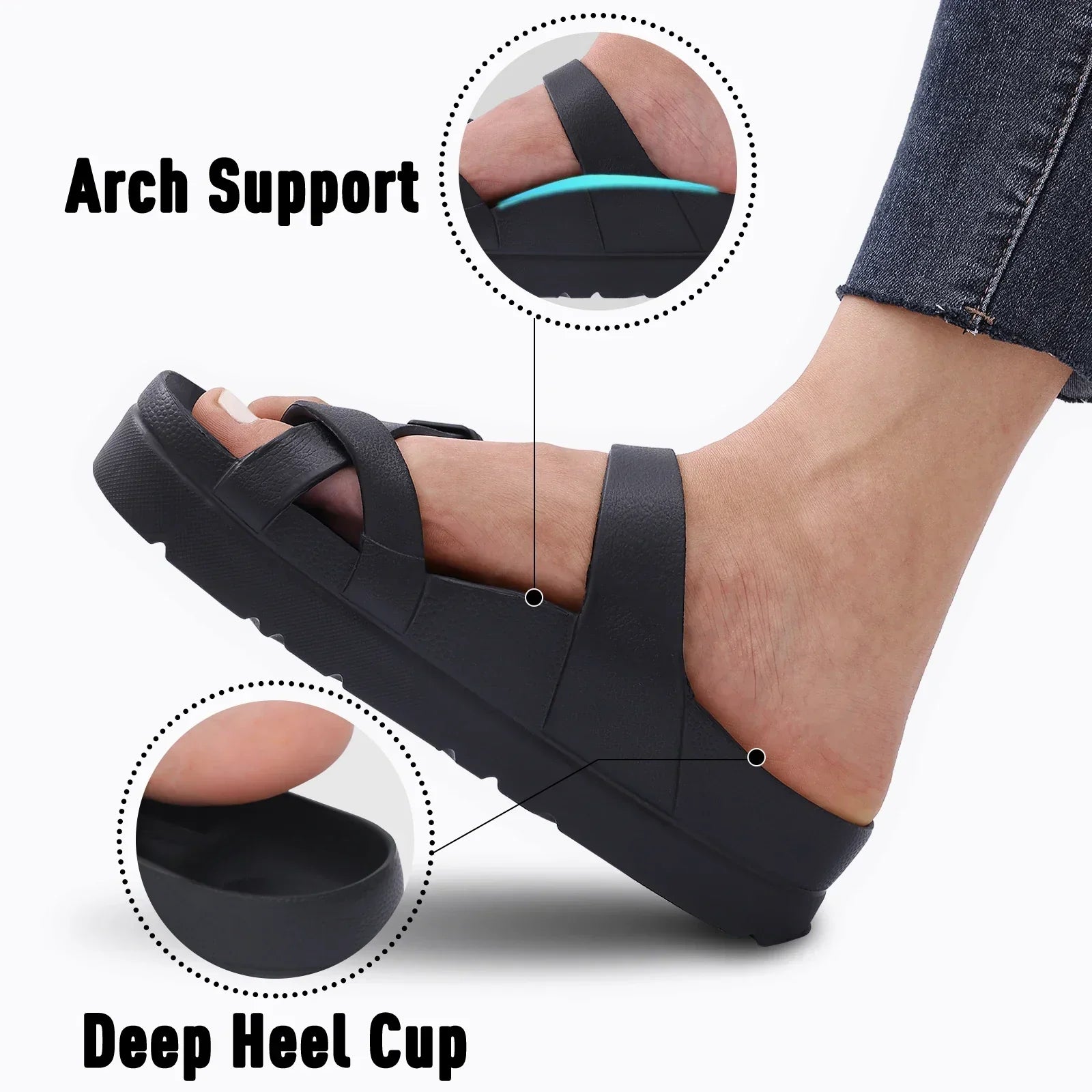Womens Platform Sandals With Arch Support