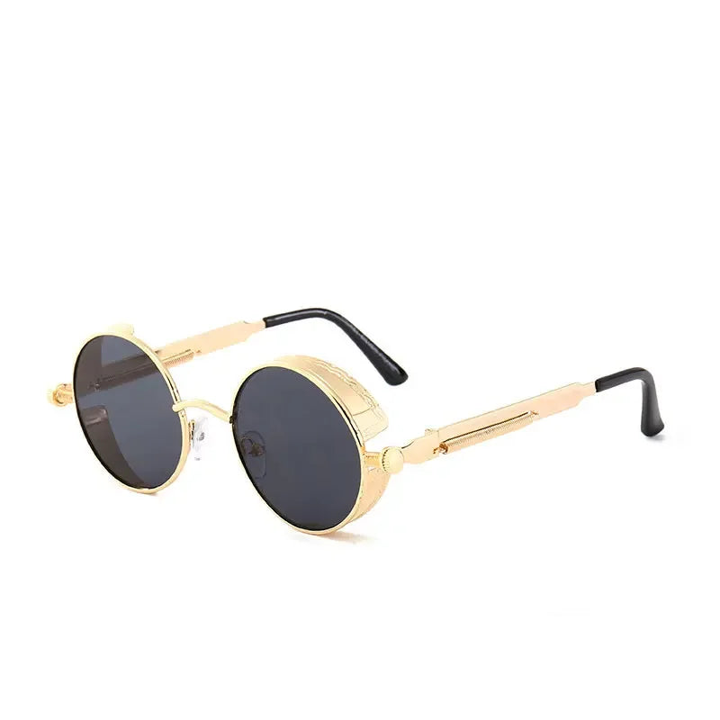 Women Vintage Round Metal Frame Sunglass UV400