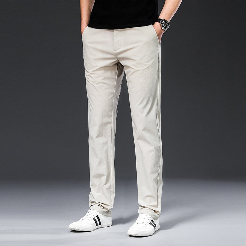Mens Casual Straight Loose Breathable Pants