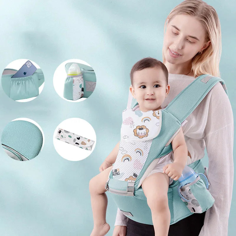 Kangaroo Shoulder Swaddle Sling Infant Kid Wrap Ergonomic Backpack Hipseat