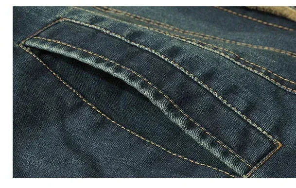 Men Casual Denim  Multi-pockets Jacket