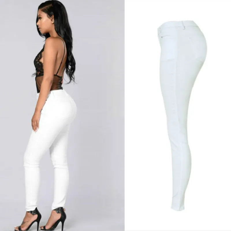 Women Casual High Waist Jeans
