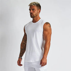 Mens Active Cotton Sleeveless Tank Top