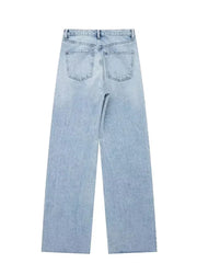 Women Baggy Ripped Denim High Waist Jeans