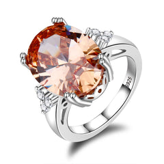 Accessories Women Champagne Natural Stone Rings