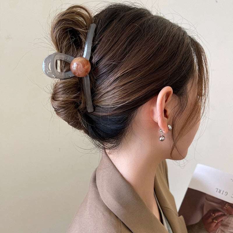 1PC Barrette Hair Clip Claw For Women Acrylic Hairpins Clip Hair Crab Claw Girls Make UP Washing Tool Accessories Decoration