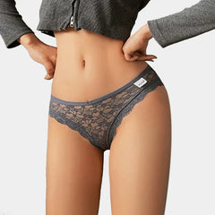 Women Low Rise Panties Transparent Lingerie