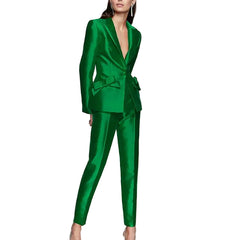 Women Casual Long Sleeve Pencil Pants Suits