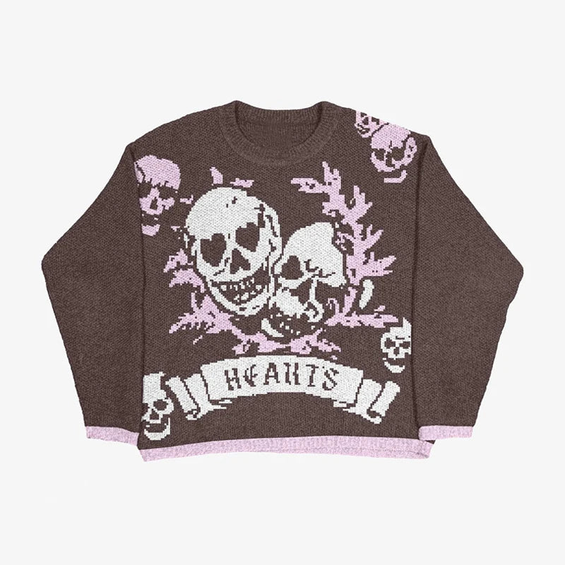 Women Anime Knit Vintage Cashmere Sweater