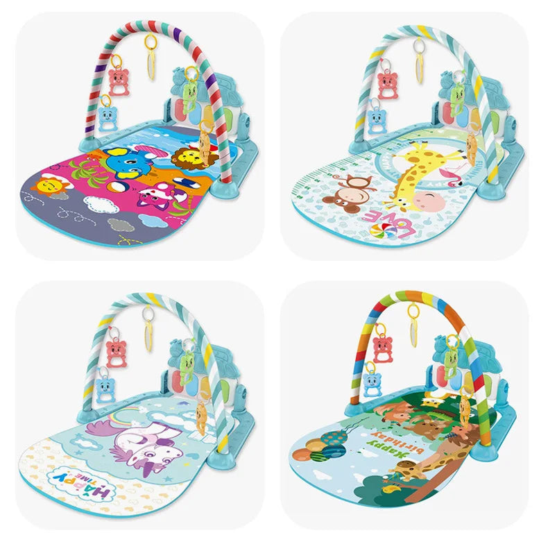 Baby Newborn Toddler Pedal Piano Musical Fitness Gym Play Mat