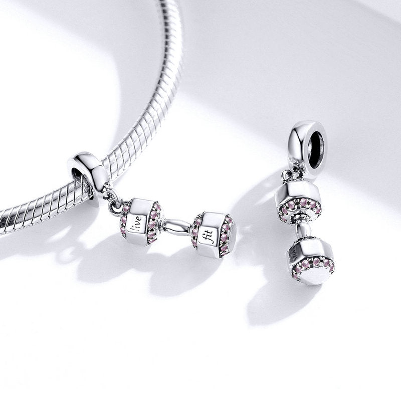 Sterling Silver 925 Ball Series Charm Pendant Fit Bracelet