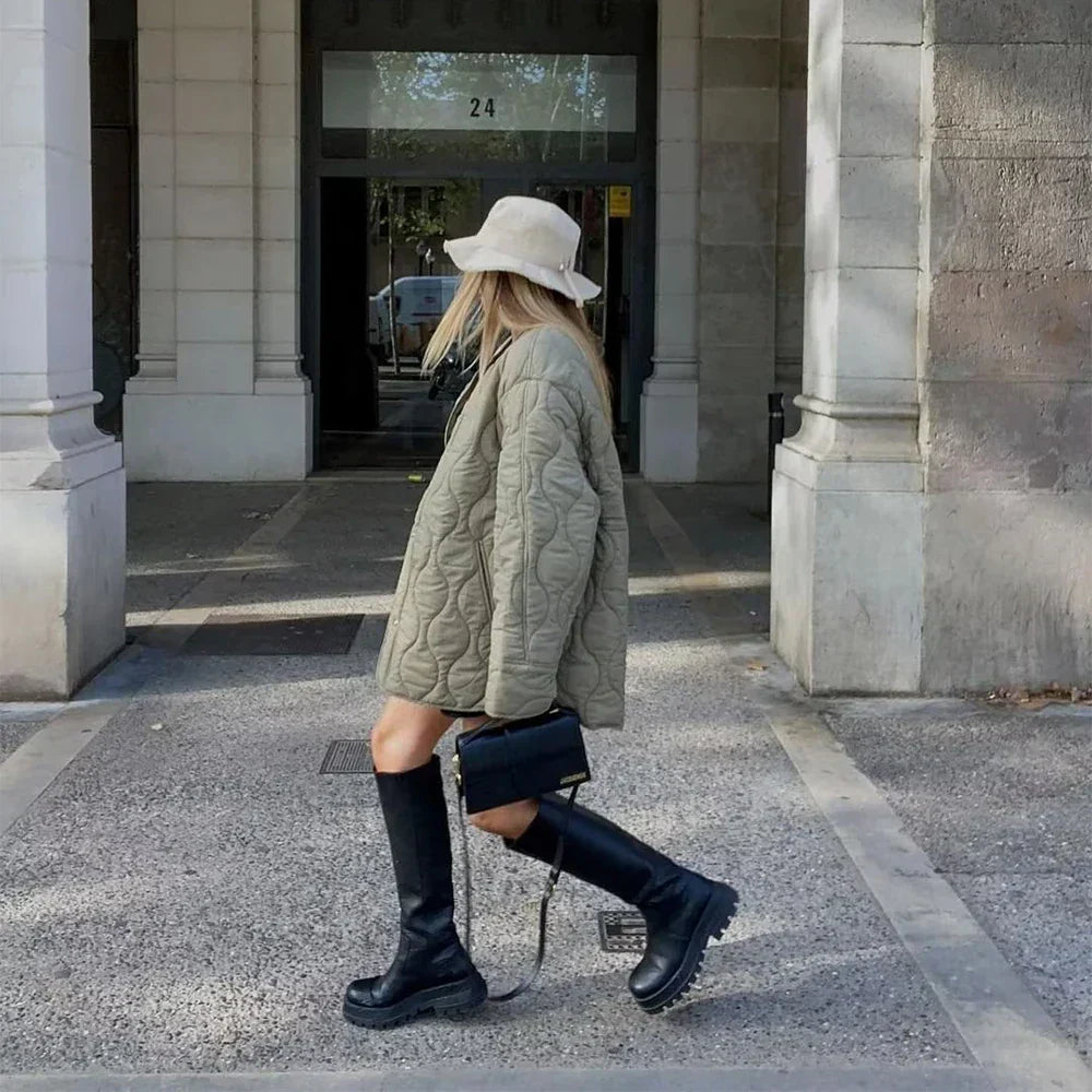 Woman Oversized Quilted Jackets
