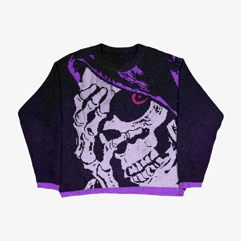 Women Anime Knit Vintage Cashmere Sweater