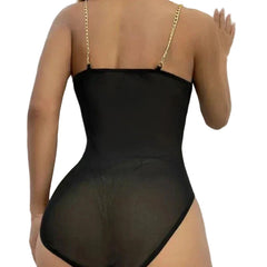 Women Sexy Push Up Lace Sleeveless Bodysuit