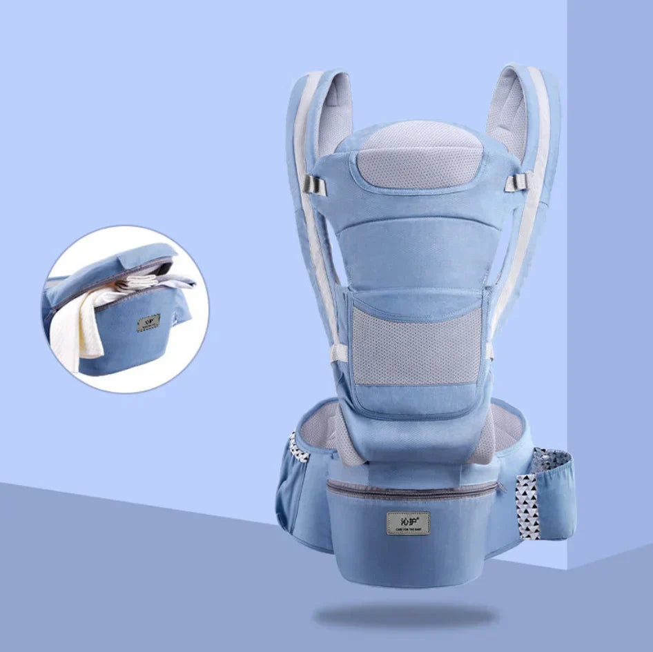 Kangaroo Shoulder Swaddle Sling Infant Kid Wrap Ergonomic Backpack Hipseat