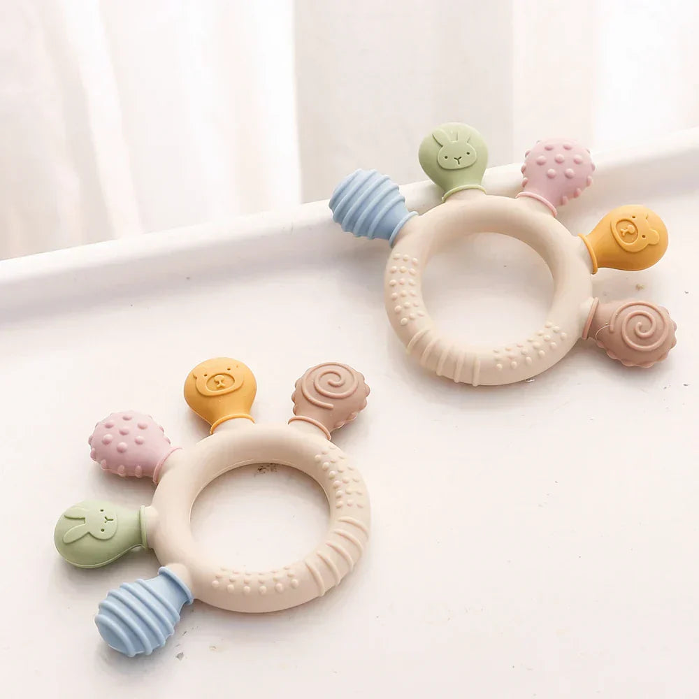 Baby Silicone Animal Soothing Teether Accessories
