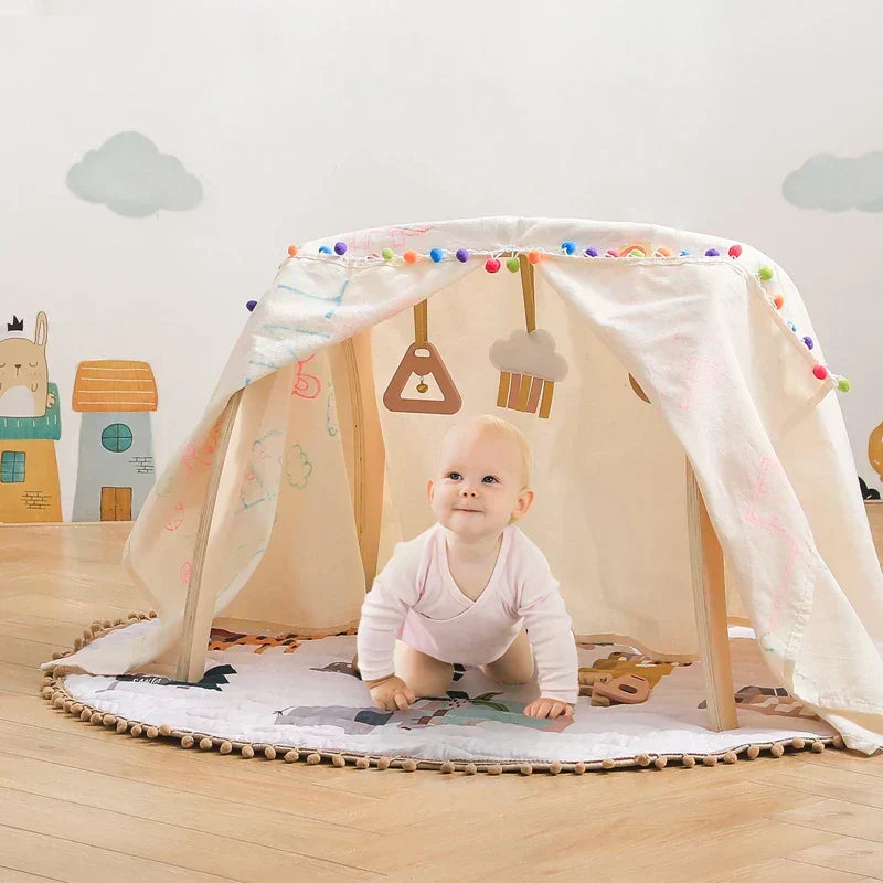 Baby Newborn Wooden Triangle Gym Frame