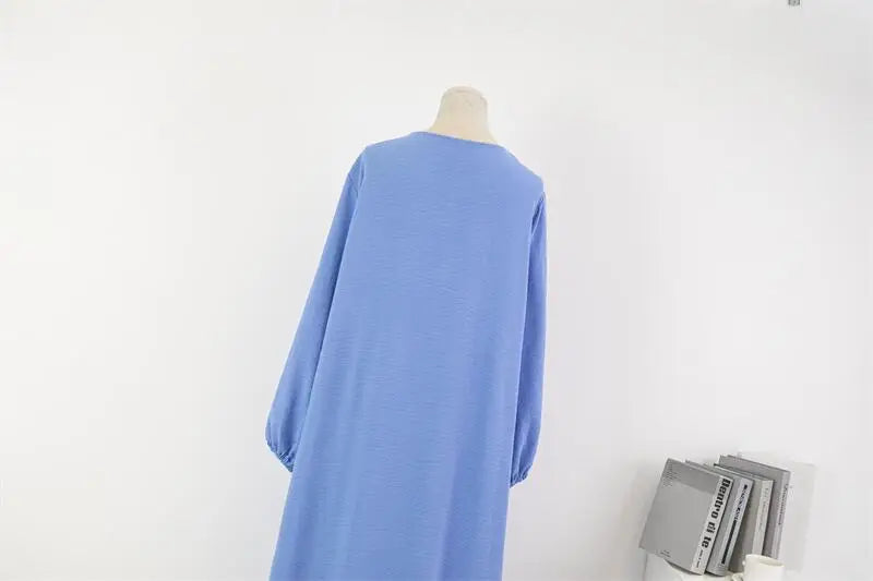Women Classic Long Sleeve Abaya Dress