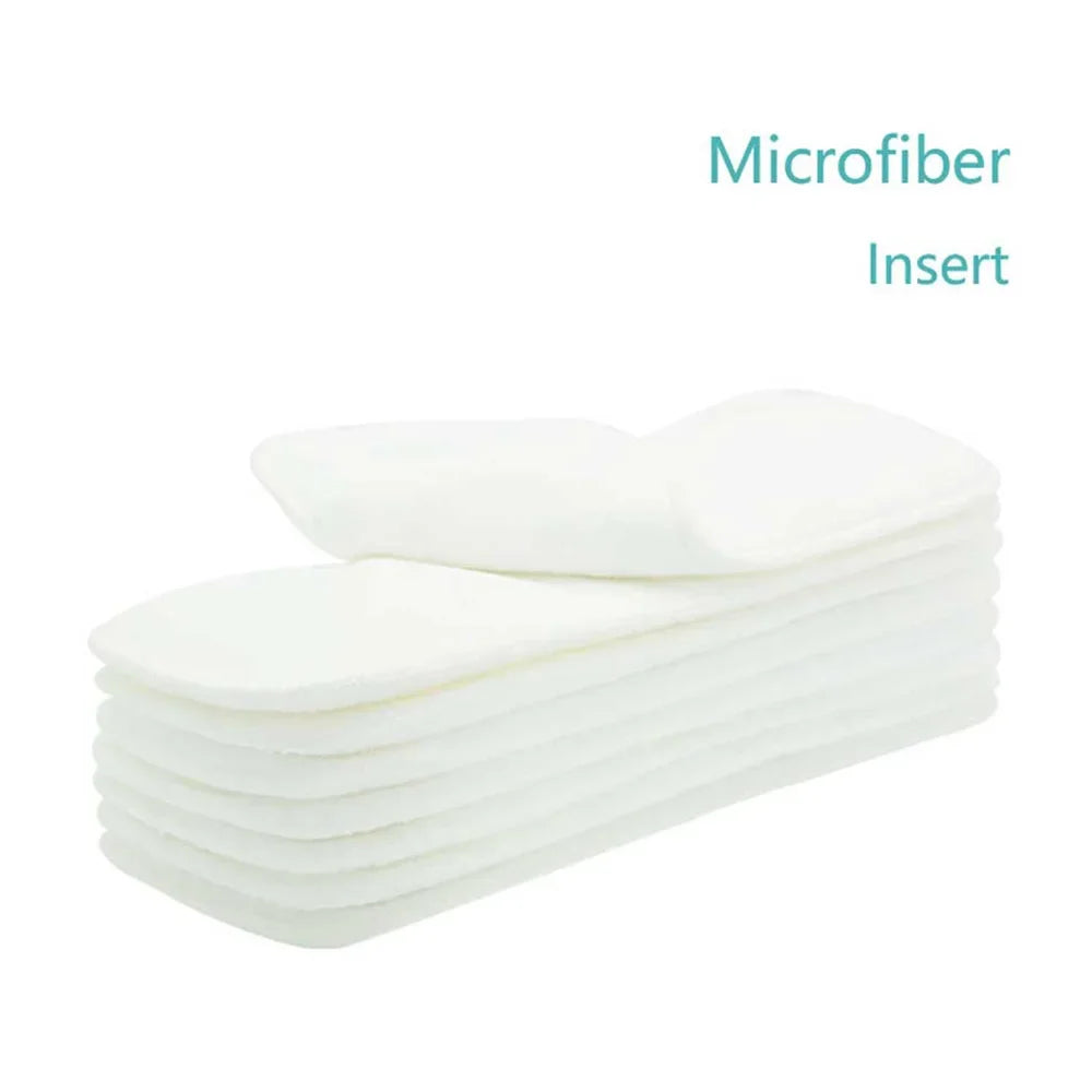 Baby Cloth Diaper Inserts 3 Layers Microfibre Nappy Inserts 35x13.5 cm