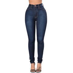Woman Waist Skinny Leg Jeans