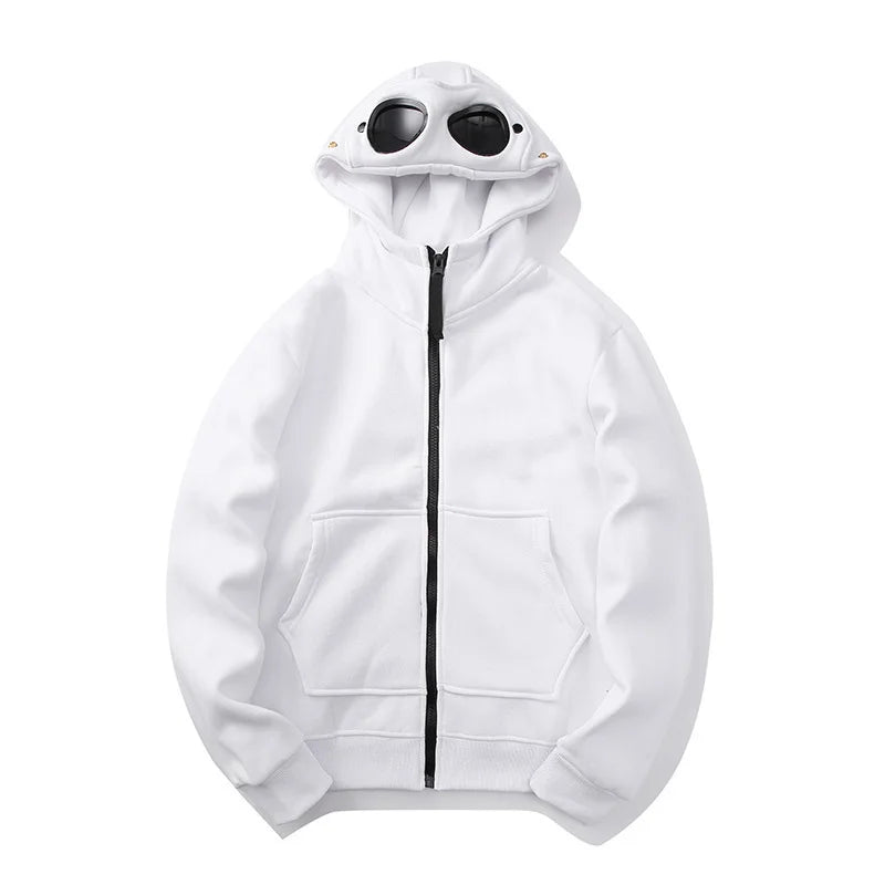 Men Long Sleeve Hooded Sunglasses Sweatshirt
