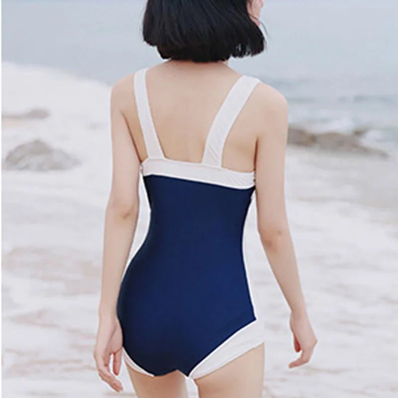 Women Classic Open Back Swimsuit