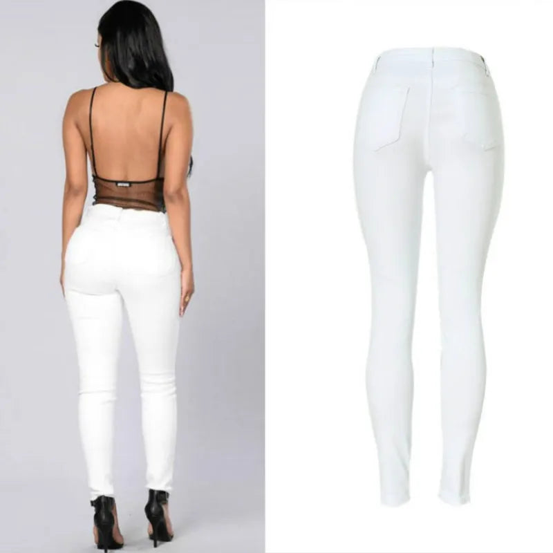 Women Casual High Waist Jeans
