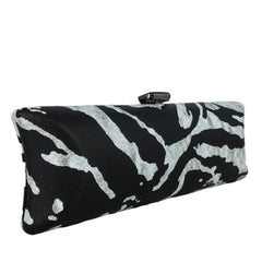 Women Boutique Zebra Pattern Evening Chain Handbags