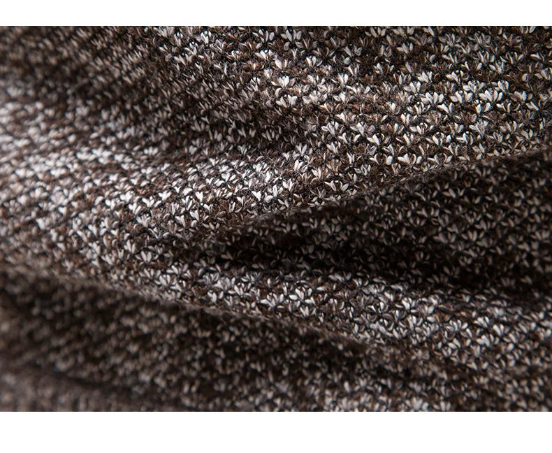 Men Winter Pullover Fleece Turtleneck Sweater