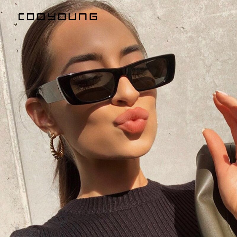 Accessories Women Vintage Retro Rectangle Sunglasses
