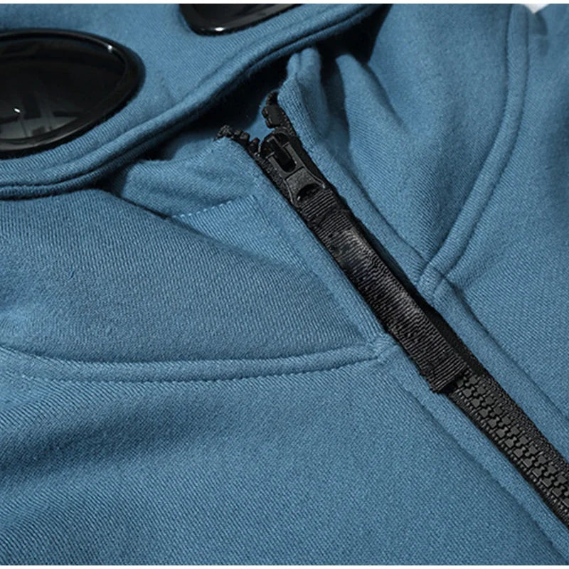 Men Long Sleeve Hooded Sunglasses Sweatshirt