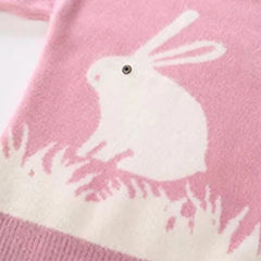 Kids Warm Cartoon Animal Print Sweater