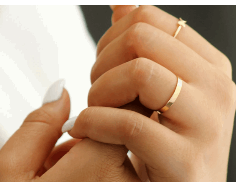 14K Gold Filled Flat Band Ring Minimalism JewelryKnuckle Anillos Mujer Bohemian Bague Femme Anelli Aneis Rings