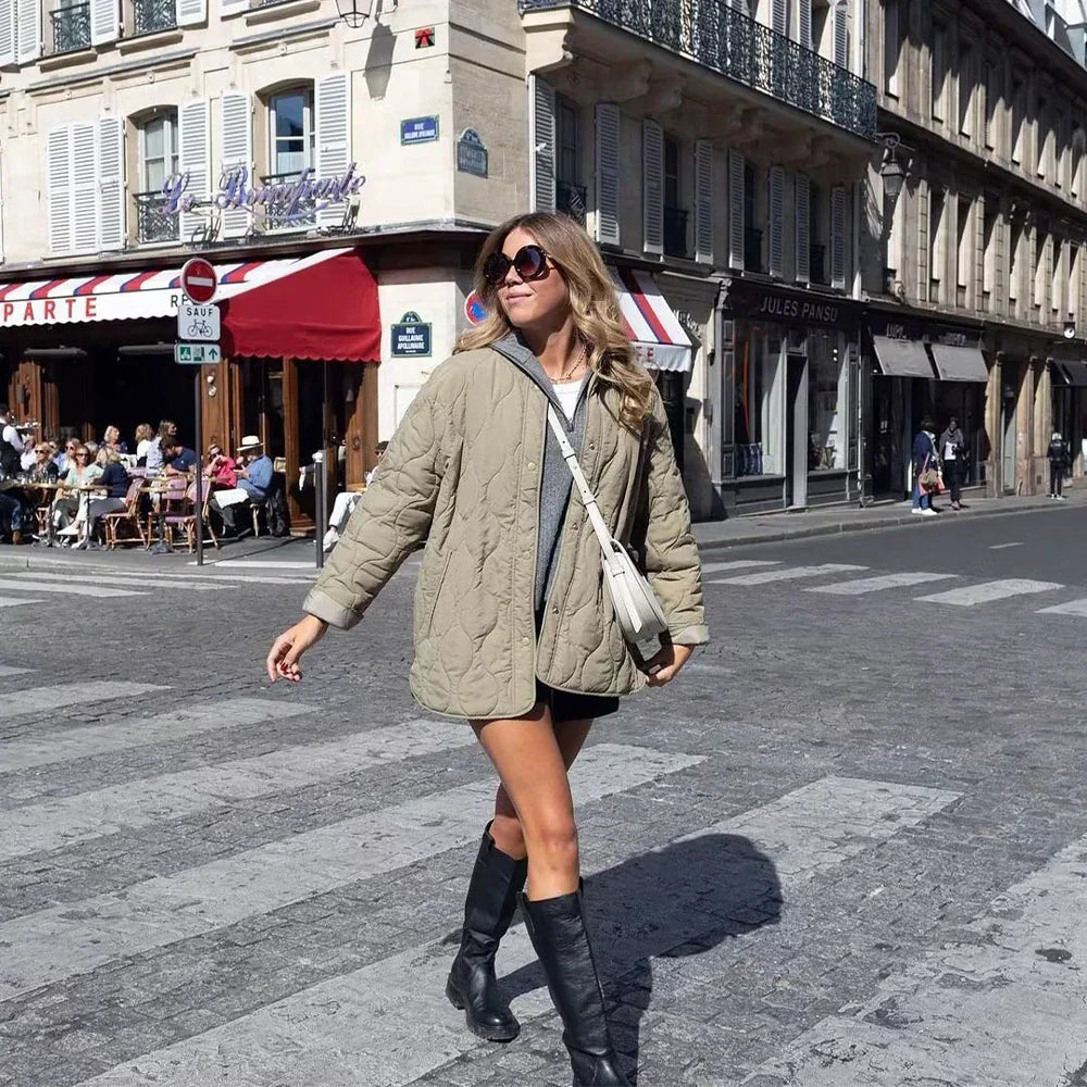 Woman Oversized Quilted Jackets