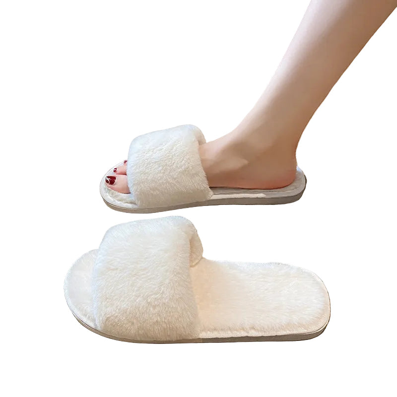 Accessories Women Cotton Woolen Indoor Flat Slippers