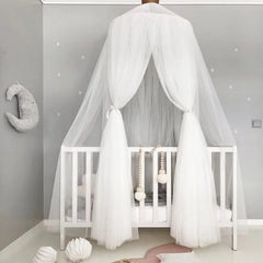 Kids Infants Bed Crib Mosquito Canopy 7 Pieces