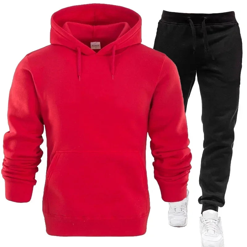 Unisex Fitness Jogger Hoodies and SweatPants Tracksuits