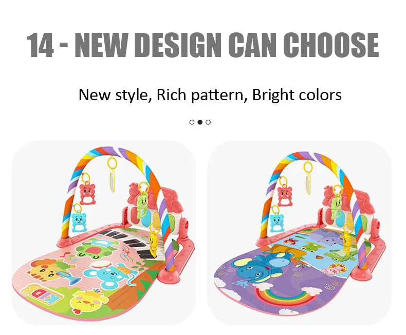 Baby Newborn Toddler Pedal Piano Musical Fitness Gym Play Mat