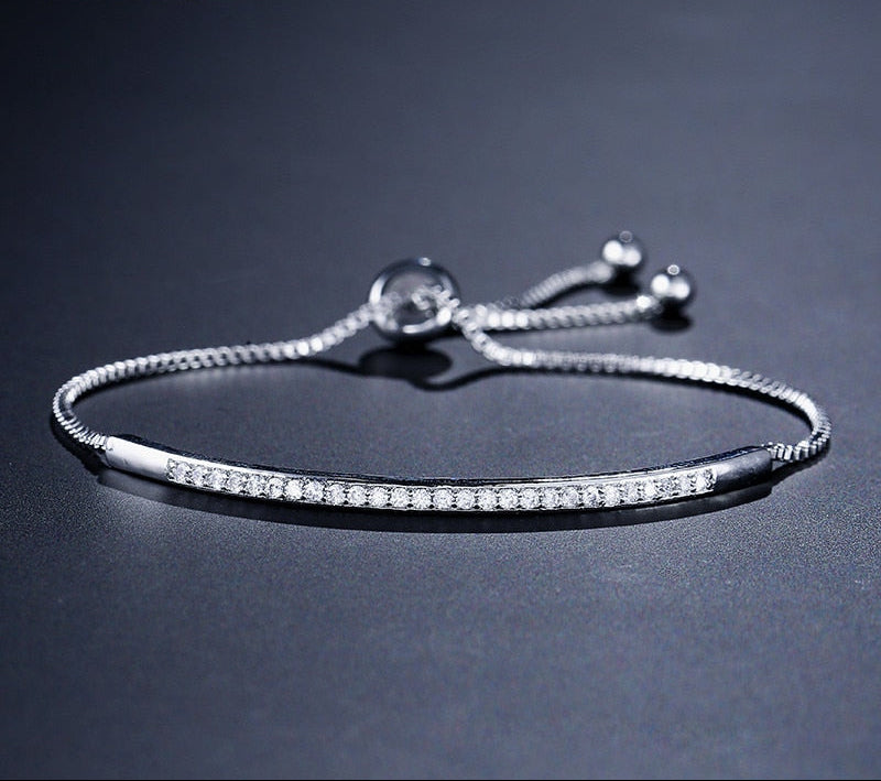 Women Elegant CZ Rose Gold Bracelets
