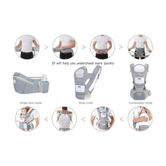 Kids Toddler Multi-use Cotton Backpack Baby Carrier