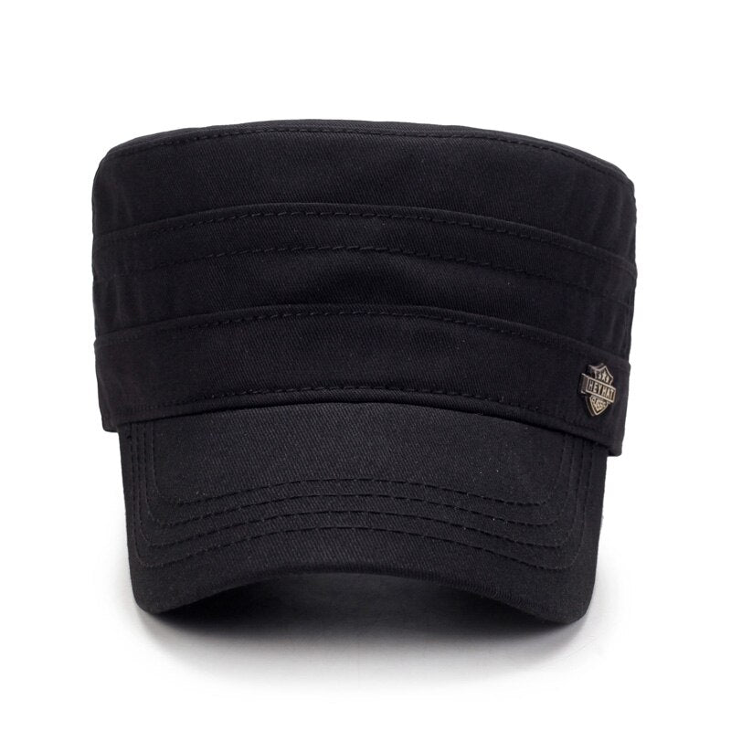Unisex Military Summer Flat Top Cap