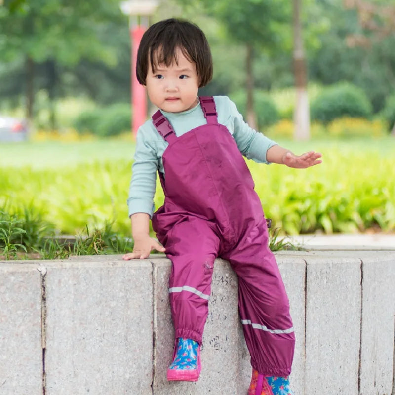 Kids Toddlers PU Rain Outerwear Suits 1-8 Yrs Old