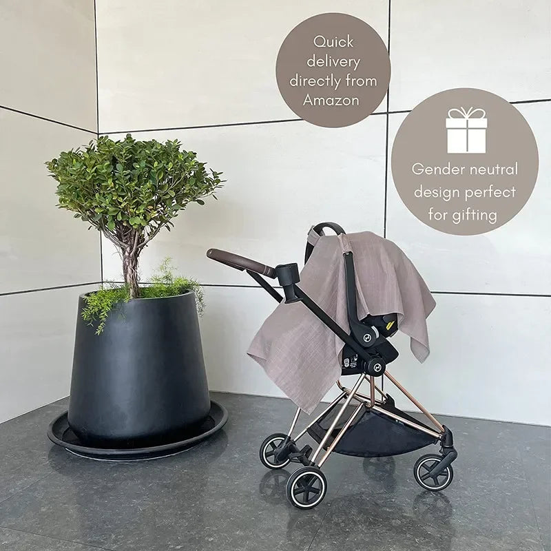 Baby Safety Seat Organic Cotton Sun Shade Windproof Cover