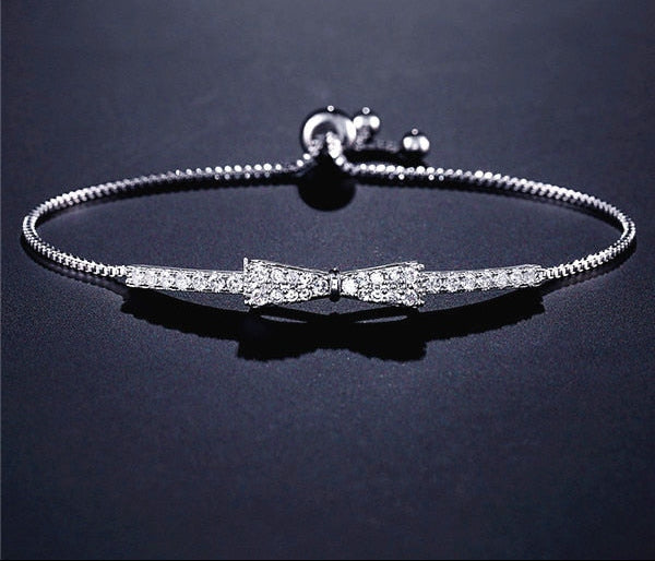 Women Elegant CZ Rose Gold Bracelets