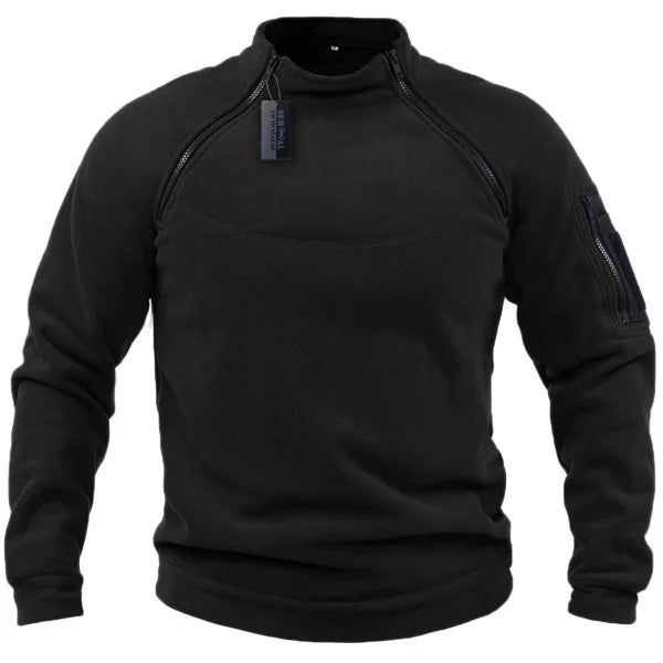 Mens Activewear Zipper Sweatshirt Fleece Pullover