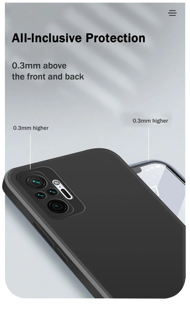 Accessories Xiaomi Redmi Note 10 Pro Max 10S Original Matte Silicone Soft Case