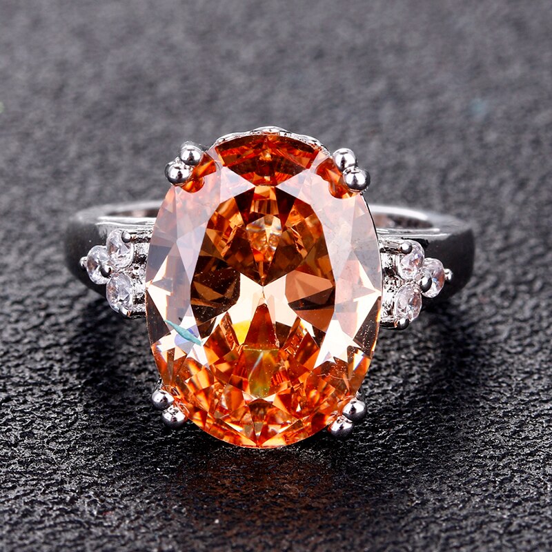 Accessories Women Champagne Natural Stone Rings