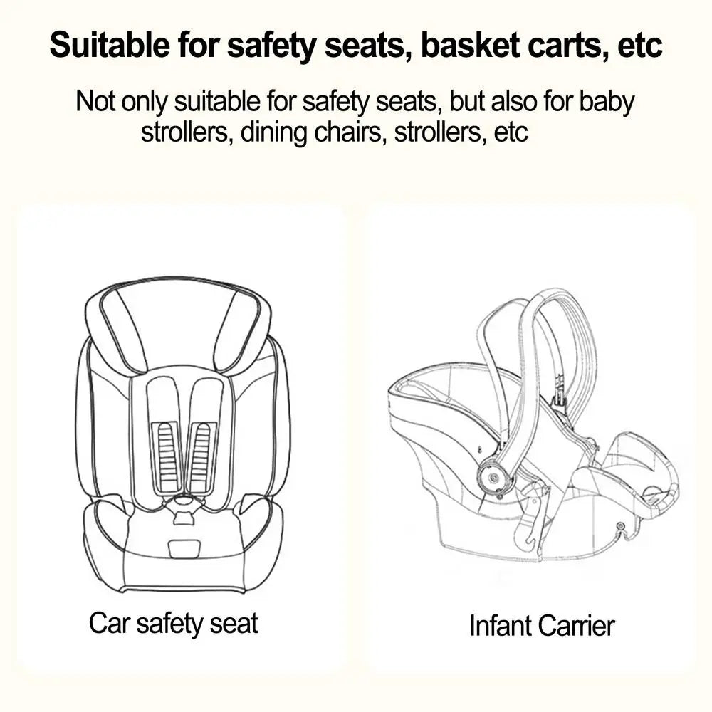Baby Head Support For Car Seat + Strollers Extra Soft Head Support Pillow