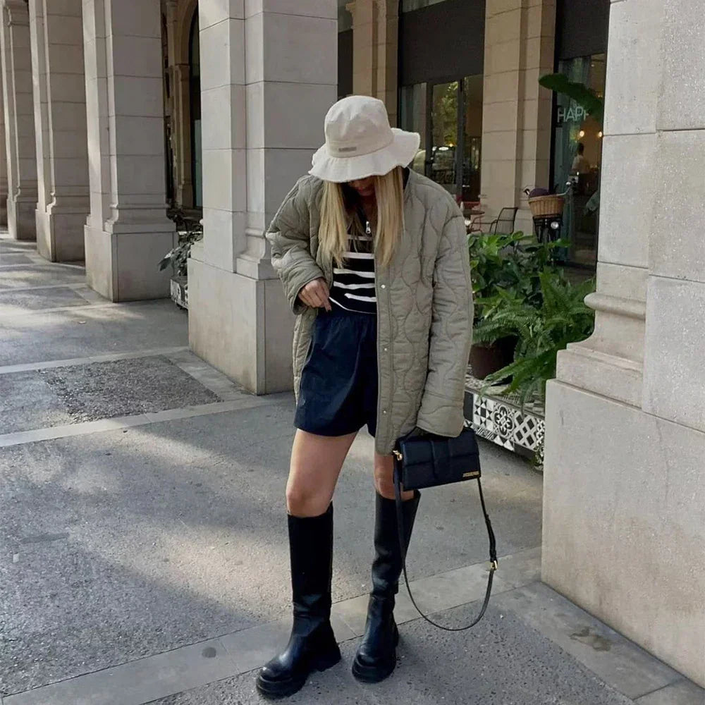 Woman Oversized Quilted Jackets